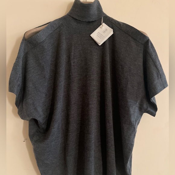 Brunello Cucinelli Sweaters - NWT Brunello Cucinelli Cashmere Sweater Turtleneck Italy Size M Monili Sleeve